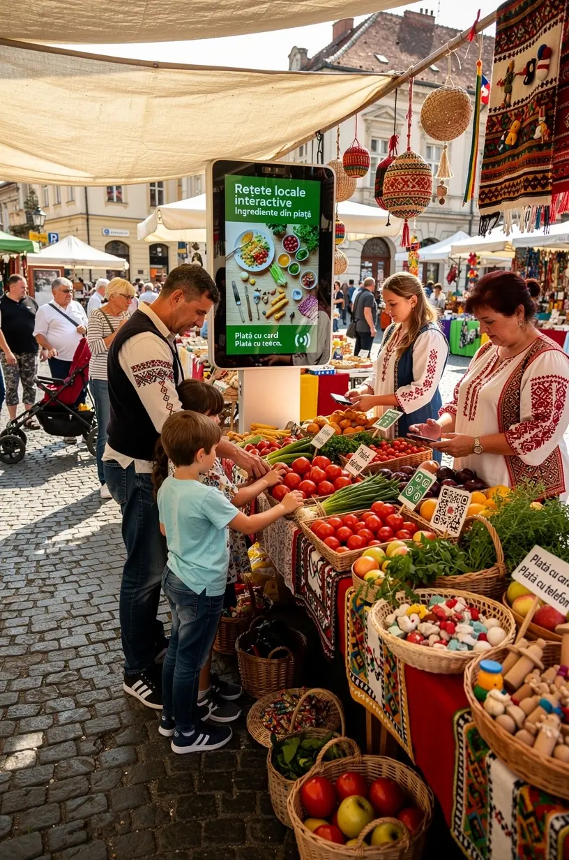 Imagine o panoramă urbană modernă cu clădiri rezidențiale inteligente și tehnologii integrate pentru un trai mai confortabil și eficient în cartiere.